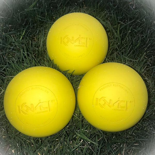 Konvict 3-Pack Yellow Lacrosse Balls